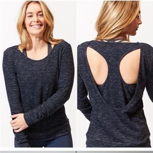 Threads for Thought - Veronica Cross Back Long Sleeve Tee size xxs